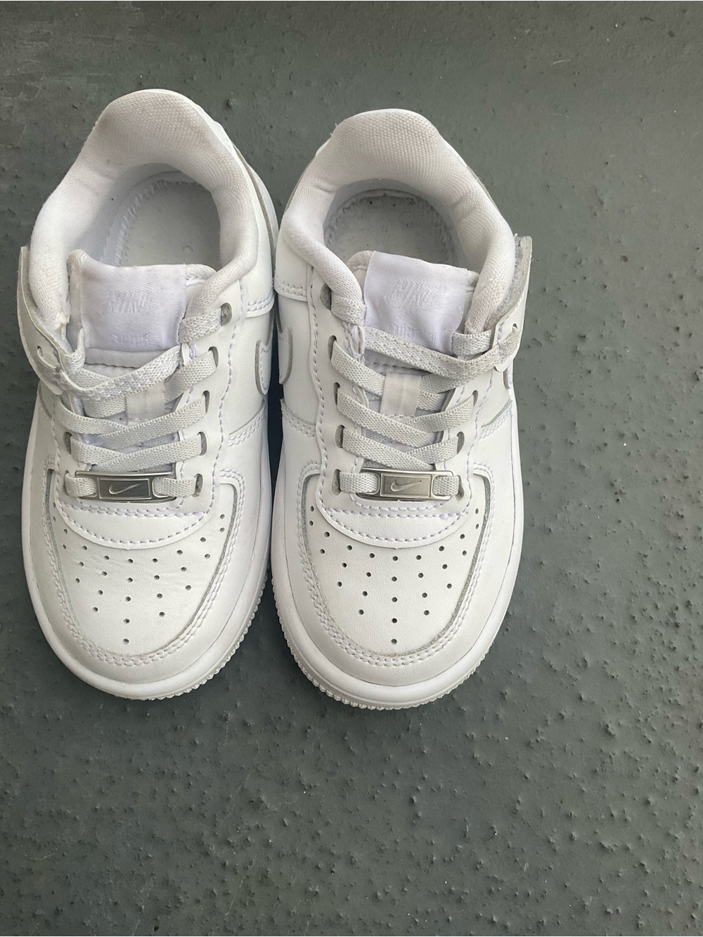 Nike Air Force 1 Low Lace WHITE/WHITE size 9C